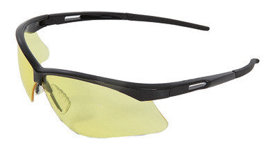 Radnor 64051517 Premier Series Safety Glasses With Black Frame And Amber Polycarbonate Lens (1/EA)