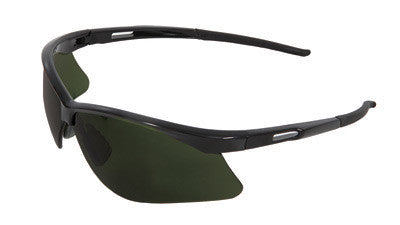 Radnor 64051526 Premier Series IR Safety Glasses With Black Frame And Green And Shade 5 Polycarbonate Lens (1/EA)
