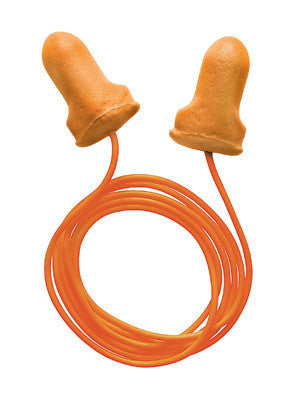 Radnor 64051821 Single Use T-Shaped Orange Polyurethane And Foam Corded Earplugs (100/PR)