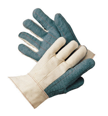 Radnor 64057198 Heavy-Weight Green Palm Nap-Out Hot Mill Glove With Band Top Cuff (1/PR)
