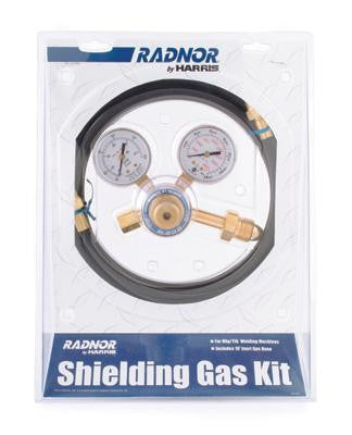 Radnor 64003046 Model 301-AR-58010 Harris Style Argon And Argon And Carbon Dioxide Mix Shielding Gas Flowgauge Regulator Kit With 3/16'' X 10' Hose With Inert Gas Fittings, CGA-580 (1 PER CASE)