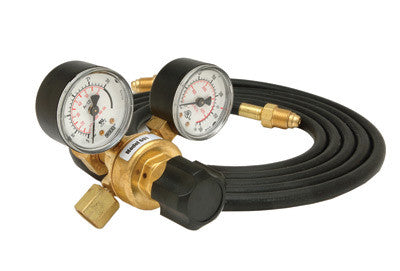 Radnor 64003049 Model 601-CD-32010 Harris Style Carbon Dioxide Flowgauge Regulator Kit With 3/16'' X 10' Hose With Inert Gas Fittings, CGA-320 (1 PER CASE)