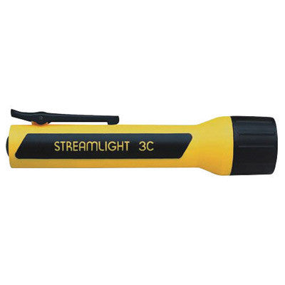 Streamlight 33202 Yellow ProPolymer Flashlight With White LED (Requires 3 C Alkaline Batteries - Sold Separately) (Blister Pack) (1/EA)