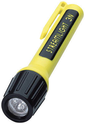 Streamlight 62202 Yellow ProPolymer Flashlight With White LED (3 N Alkaline Batteries Included) (1/EA)