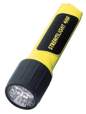 Streamlight 68202 Yellow ProPolymer Flashlight With White LED And Alkaline Batteries (4 AA Alkaline Batteries Included) (Blister Pack) (1/EA)