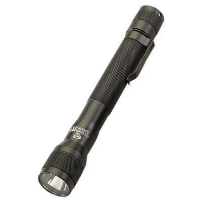 Streamlight 71500 Black Jr. Flashlight With LED, Black Nylon Flapless Holster And Pocket clip (2 AA Alkaline Batteries Included) (1/EA)