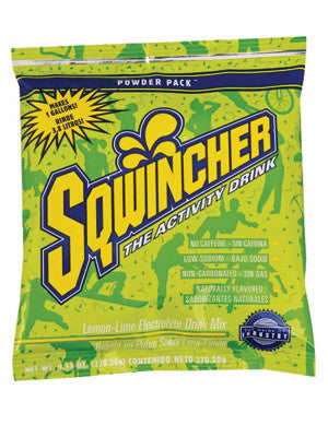 Sqwincher 016008-LL 9.53 Ounce Instant Powder Concentrate Packet Lemon Lime Electrolyte Drink - Yields 1 Gallon(20/EA)