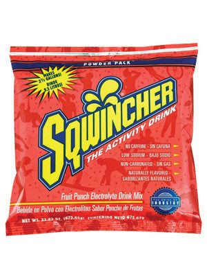 Sqwincher 016042-FP 23.83 Ounce Instant Powder Concentrate Packet Fruit Punch Electrolyte Drink - Yields 2.5 Gallons (32/EA)
