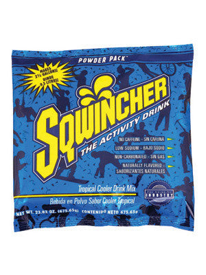 Sqwincher 016049-TC 23.83 Ounce Instant Powder Concentrate Packet Tropical Cooler Electrolyte Drink - Yields 2.5 Gallons (32/EA)