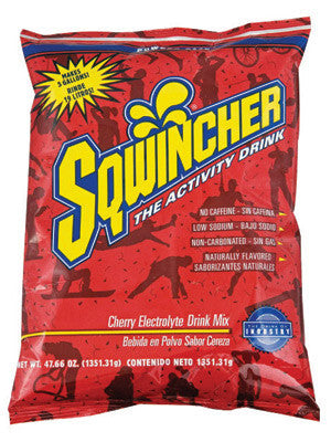 Sqwincher 016401-CH 47.66 Ounce Instant Powder Concentrate Packet Cherry Electrolyte Drink - Yields 5 Gallons (16/EA)