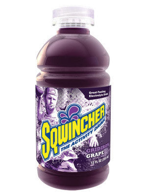 Sqwincher 030902-GR 12 Ounce Wide Mouth Ready To Drink Bottle Grape Electrolyte Drink (24 Each Per Case) (1/CA)