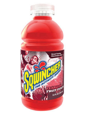 Sqwincher 030905-FP 12 Ounce Wide Mouth Ready To Drink Bottle Fruit Punch Electrolyte Drink (24 Each Per Case) (1/CA)