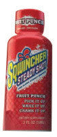 Sqwincher 200501-FP Steady Shot 2 Ounce Ready To Drink Bottle Fruit Punch Electrolyte Drink (144 Bottles Per Case) (12/EA)