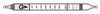 Gastec 1LA Glass Carbon Monoxide Low Range Detector Tube (For Use With Gastec Gas Detection System) (10 Per Box)  (1/BX)
