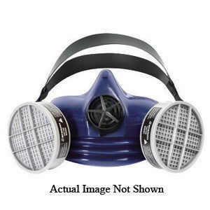 Honeywell 321500 Small Blue Silicone PREMIER Plus Half Mask S Series APR Facepiece Assembly With Exhalation Valve (Cartridges Sold Separately) (1/EA)