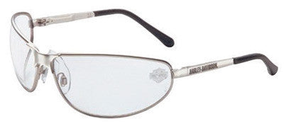 Uvex HD501 By Honeywell Harley-Davidson Safety Glasses With Silver Matte Frame And Clear Polycarbonate Anti-Scratch Hard Coat Lens (1/EA)
