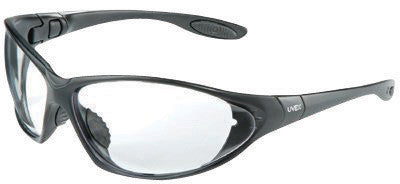 Uvex S0600 By Honeywell Seismic Sealed Safety Glasses With Black Thermoplastic Polyester Elastomer Frame And Clear Polycarbonate Uvextreme Anti-Scratch Hard Coat Lens (1/EA)