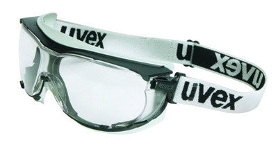 Uvex S1650DF by Honeywell Carbonvision Impact Goggles With Black And Gray Frame, Clear Dura-Streme Anti-Fog Anti-Scratch Hard Coat Lens And Fabric Headband (1/PR)