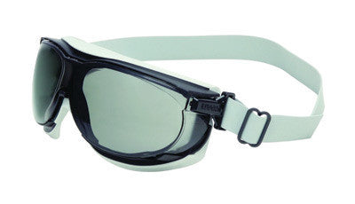 Uvex S1651D by Honeywell Carbonvision Impact Goggles With Black And Gray Frame, Gray Dura-Streme Anti-Fog Anti-Scratch Hard Coat Lens And Neoprene Headband (1/PR)