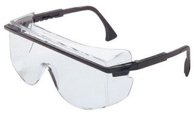 Uvex S2500C By Honeywell Astrospec 3001 Over-The-Glasses Safety Glasses With Black Nylon Frame And Clear Polycarbonate Uvextreme Anti-Fog Lens (1/EA)