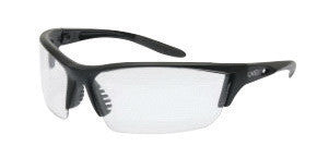 Uvex S2820 by Honeywell Instinct Protective Safety Glasses With Matte Black Polycarbonate And TPR Frame And Clear Polycarbonate Supra-Dura Hardcoat Lens (10/EA)