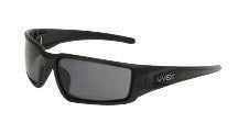 Uvex S2941XP by Honeywell Hypershock Protective Safety Glasses With Matte Black Polycarbonate Frame And Gray Polycarbonate Uvextreme Plus Anti-Fog Lens (1/EA)