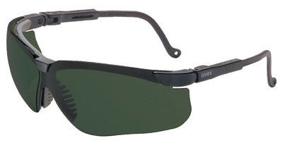 Uvex S3208 By Honeywell Genesis Safety Glasses With Black Polycarbonate Frame And Shade 5.0 Polycarbonate Ultra-dura Anti-Scratch Hard Coat Lens (1/EA)