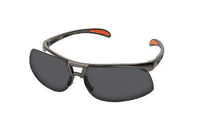 Uvex S4201 By Honeywell Protege Safety Glasses With Metallic Black Frame And Gray Polycarbonate Ultra-dura Anti-Scratch Hard Coat Lens (1/EA)