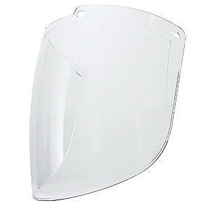 Uvex S9555 by Honeywell Turboshield 9" X 15 7/8" X 3/32" Clear Polycarbonate Anti-Fog Hard Coated Faceshield For Use With Turboshield Headgear and Hardhat Adapter Only (1/EA)