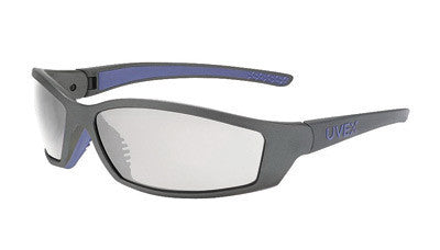 Uvex SX0402 By Honeywell SolarPro Safety Glasses With Gray And Blue Nylon Frame And SCT-Reflect 50 Polycarbonate Supra-Dura Anti-Scratch Hard Coat Lens (1/EA)