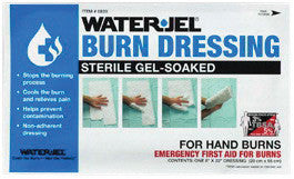 Water-Jel 0820-20 Technologies 8" X 20" Foil Pack Sterile Gel-Soaked Burn Dressing With Barrier Sheet (20 Per Case) (20/EA)