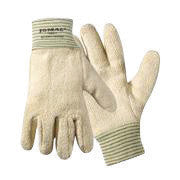 Wells Lamont 766 Large Natural Jomac Heavy Weight Loop-Out Terry Cloth Heat Resistant Gloves With Knit Wrist Cuff 12/PR