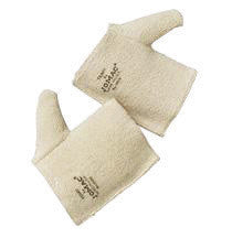 Wells Lamont H-160 6 1/2" White Jomac Extra Heavy Weight Loop-Out Terry Cloth Heat Resistant Hand Pad With Full Thumb (12/EA)