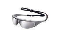 North 11150354 by Honeywell Millennia Safety Glasses With Black Nylon Frame, Silver Mirror Polycarbonate Ultra-dura Anti-Scratch Lens And Breakaway Neck Cord (1/EA)