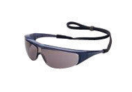 North 11150370 by Honeywell Millennia Safety Glasses With Blue Nylon Frame, Clear Polycarbonate Ultra-dura Anti-Scratch Lens And Breakaway Neck Cord (1/EA)