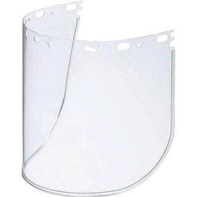 North 11390055 by Honeywell Protecto-Shield 8 1/2" X 15" X .07" Clear Aluminum Bound Acetate Faceshield For Use With Headgear (1/EA)