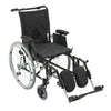 Drive Medical ak516ada-aelr Cougar Ultra Lightweight Rehab Wheelchair, Elevating Leg Rests, 16" Seat (1/CV)