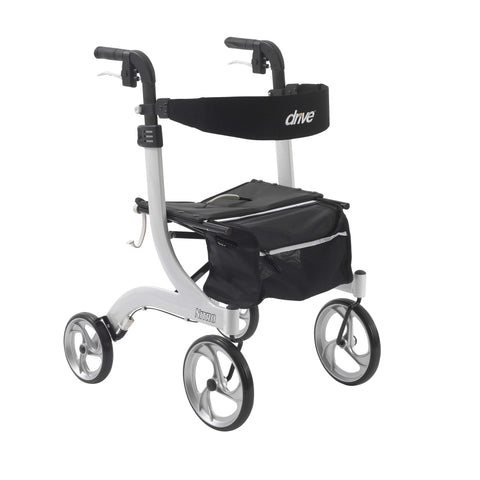 Drive Medical rtl10266wt Nitro Euro Style Walker Rollator, White (1/EA)