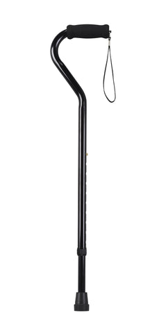 Drive Medical rtl10306 Foam Grip Offset Handle Walking Cane, Black (1/EA)