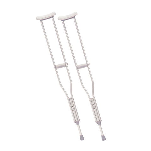 Drive Medical rtl10402 Walking Crutches with Underarm Pad and Handgrip, Tall Adult, 1 Pair (1/PR)