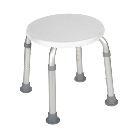 Drive Medical rtl12004kd Adjustable Height Bath Stool, White (1/EA)