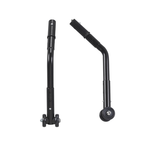 Drive Medical stds807 Adjustable Universal Wheelchair Anti Tipper with Wheels, Black, 1 Pair (1/BX)