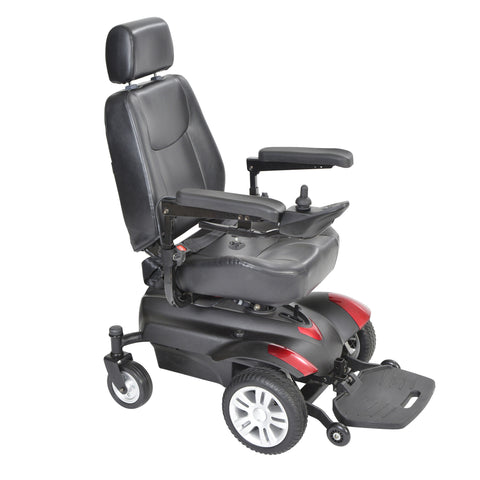Drive Medical titan18cs Titan Transportable Front Wheel Power Wheelchair, Full Back Captain's Seat, 18" x 18" (1/EA)