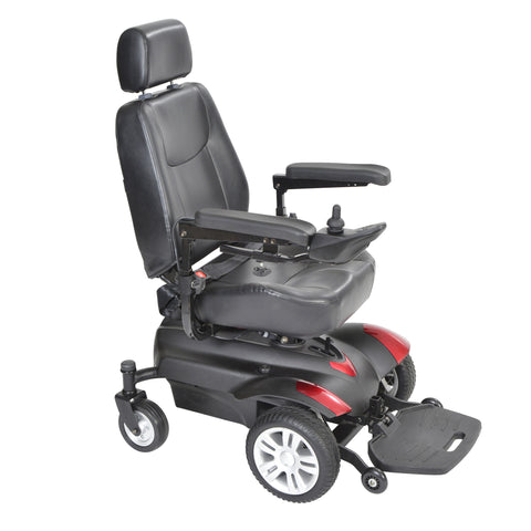 Drive Medical titan20cs Titan Transportable Front Wheel Power Wheelchair, Full Back Captain's Seat, 20" x 18" (1/EA)