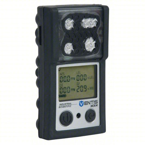 Industrial Scientific VTS-K1230-CPO Ventis MX4 Portable Carbon Monoxide, Combustible Gases, Hydrogen Sulfide And Oxygen Multi Gas Monitor