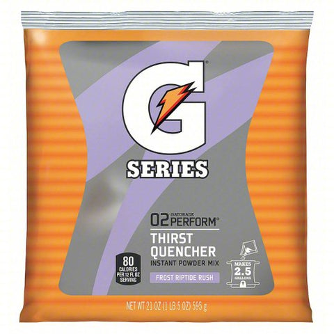 Gatorade 21 Ounce Riptide Rush Flavor Electrolyte Drink Powder Concentrate (Sold 32 Per Case)