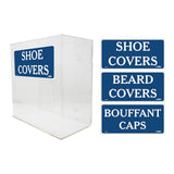 NMC ACD Acrylic Multi-Use Cover & Cap Dispenser 12-in H x 11 3/4-in W x 6 1/2-in D