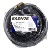Radnor 64003361  1/4" X 50' Black Rubber Single Hose With 5/8 - 18 Right Thread Hose Fittings
