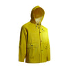 Onguard Industries 76034-XL X-Large Yellow Webtex .6500 mm PVC And Non-Woven Polyester Rain Jacket With Storm Flap Front Zipper Closure And Attached Hood