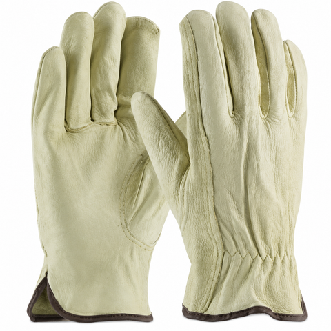 RADNOR 64057097 Large Natural Pigskin Leather Unlined Drivers Gloves